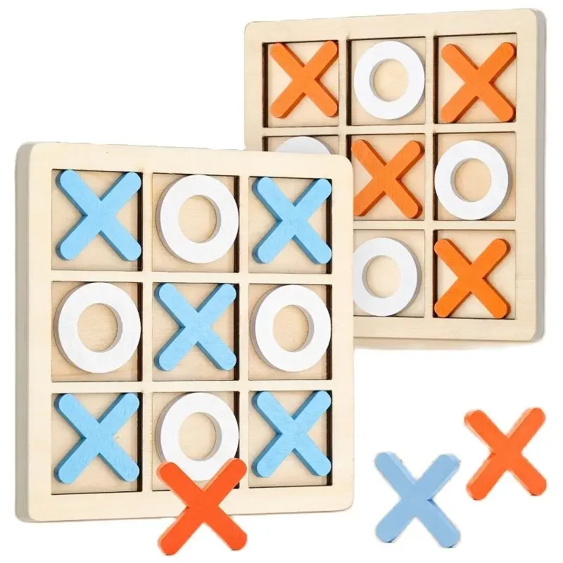 Montessori Speelspel Houten Speelgoed Mini Schaken Interactie Puzzel Training Hersenen Leren Vroeg Educatief Speelgoed voor Kinderen Cadeau