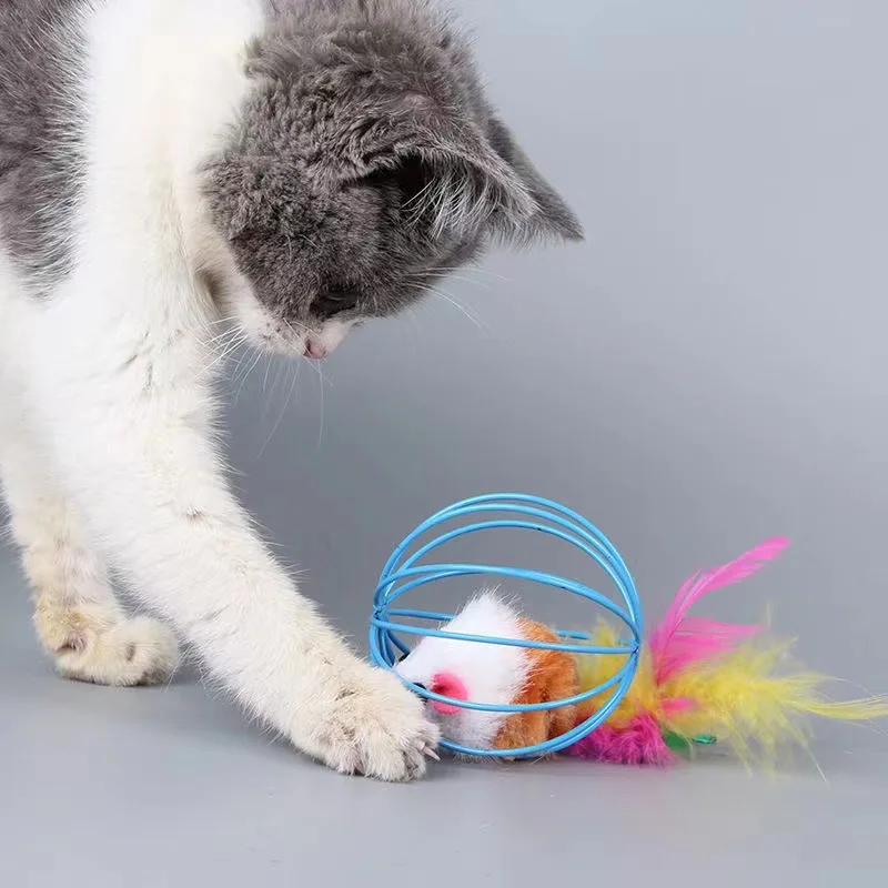 Kooi muis zelf-seksueel kattenspeelgoed pluche gesimuleerde kleur muisspeelgoed plagen kattenbalspeelgoed