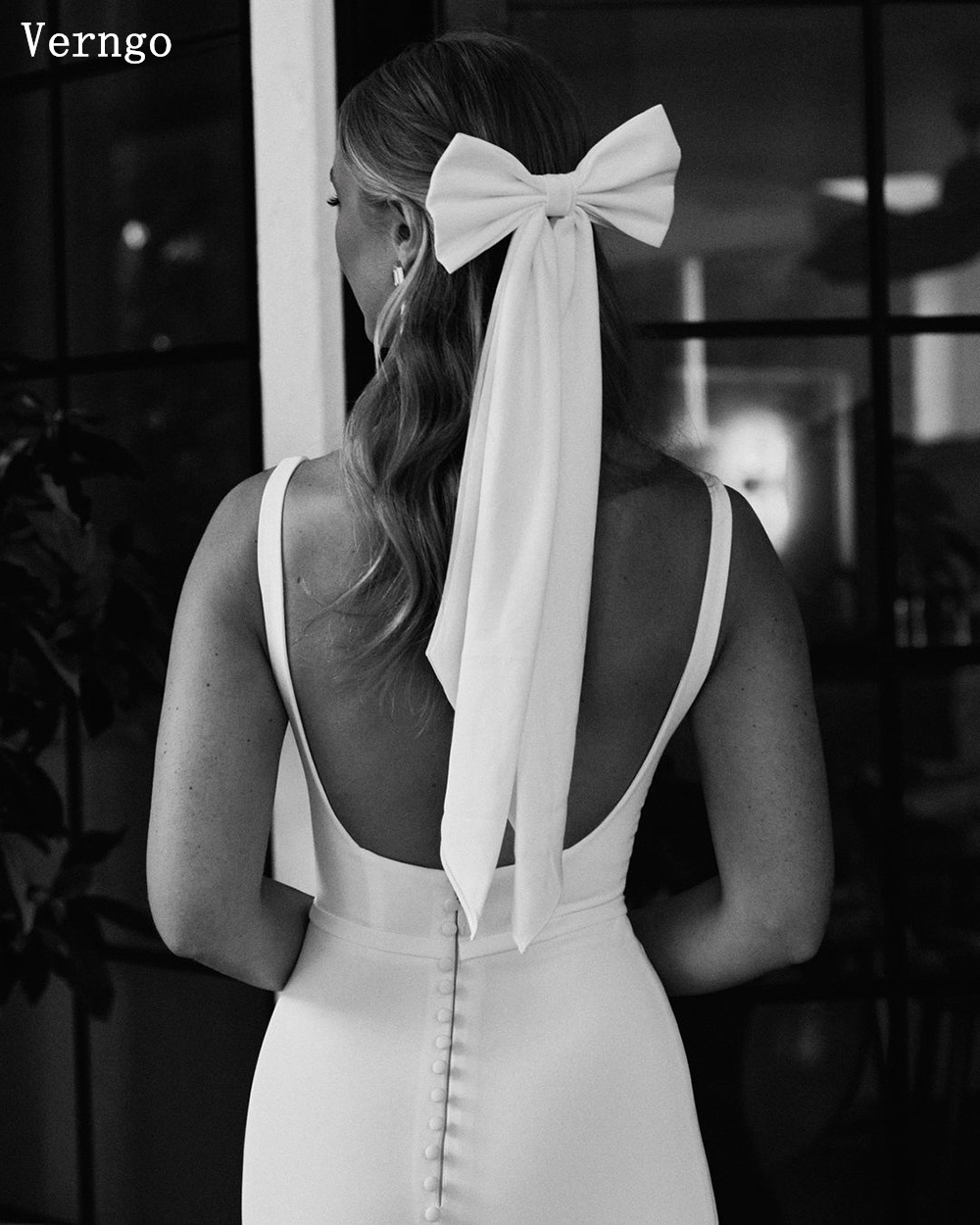 Женское свадебное платье с квадратным вырезом, открытой спиной и юбкой-годе