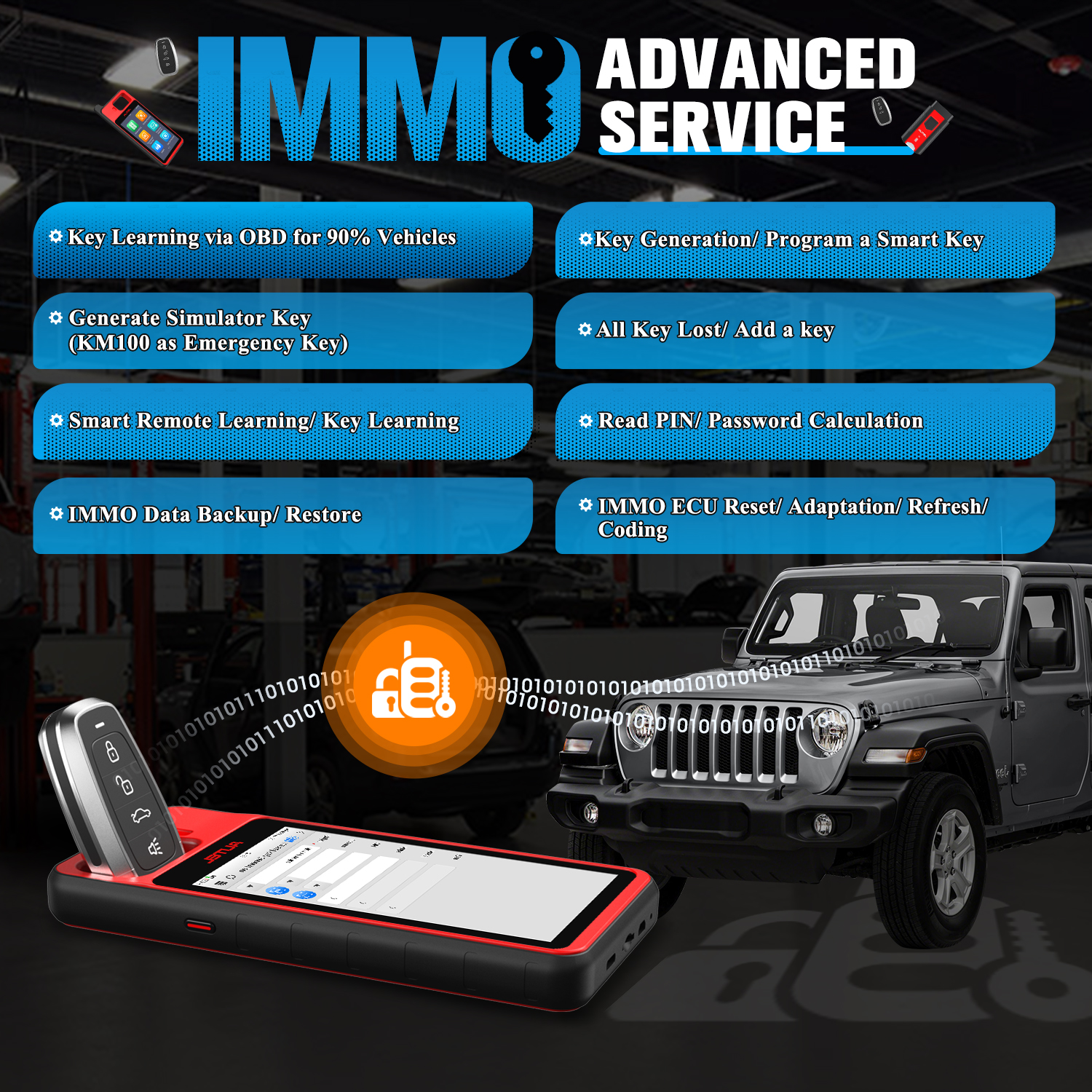 Autel maxiim km100 km100x ferramenta chave carro immo kit gerador chave universal suporte todas as chaves perdidas, excluir programador chave, adicionar chave