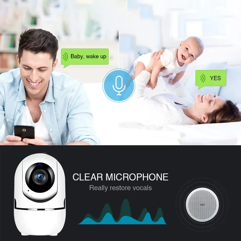 Telecamera IP Wifi YCC365 Plus Smart Home Auto Tracking 1620P Visione notturna completa Rete CCTV wireless Video Telecamera di sicurezza per bambini
