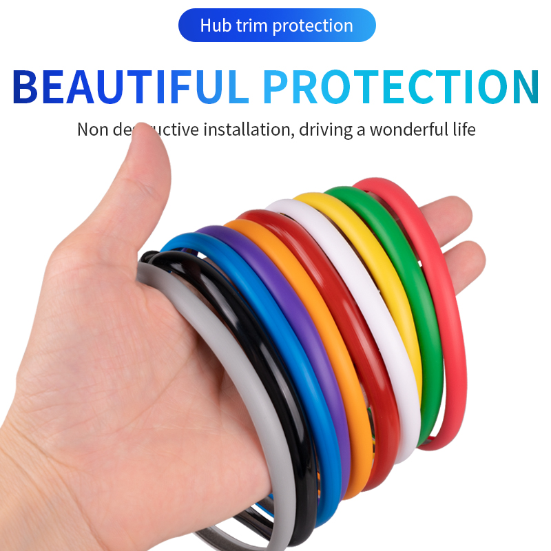 8M Protezione mozzo pneumatici Striscia paraurti Auto Veicolo Colore Cerchioni Protezioni Ruota auto Striscia decorativa Coperture per la cura automatica
