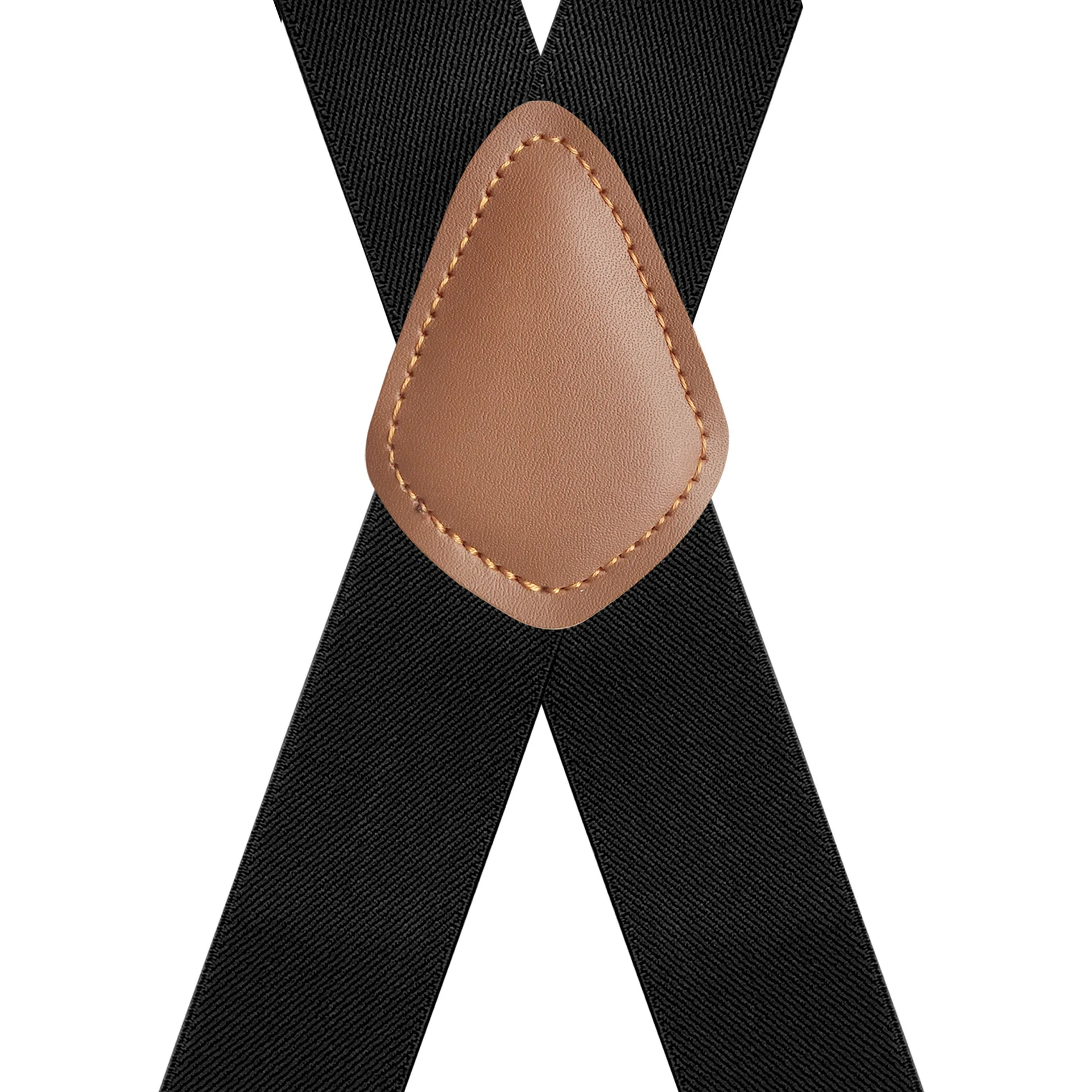 Vintage Suspenders สําหรับชาย Heavy Duty ใหญ่สูง 3.5 ซม.X-Shape 4 Snap Hooks ปรับยืดหยุ่นวงเล็บกางเกงงานแต่งงาน