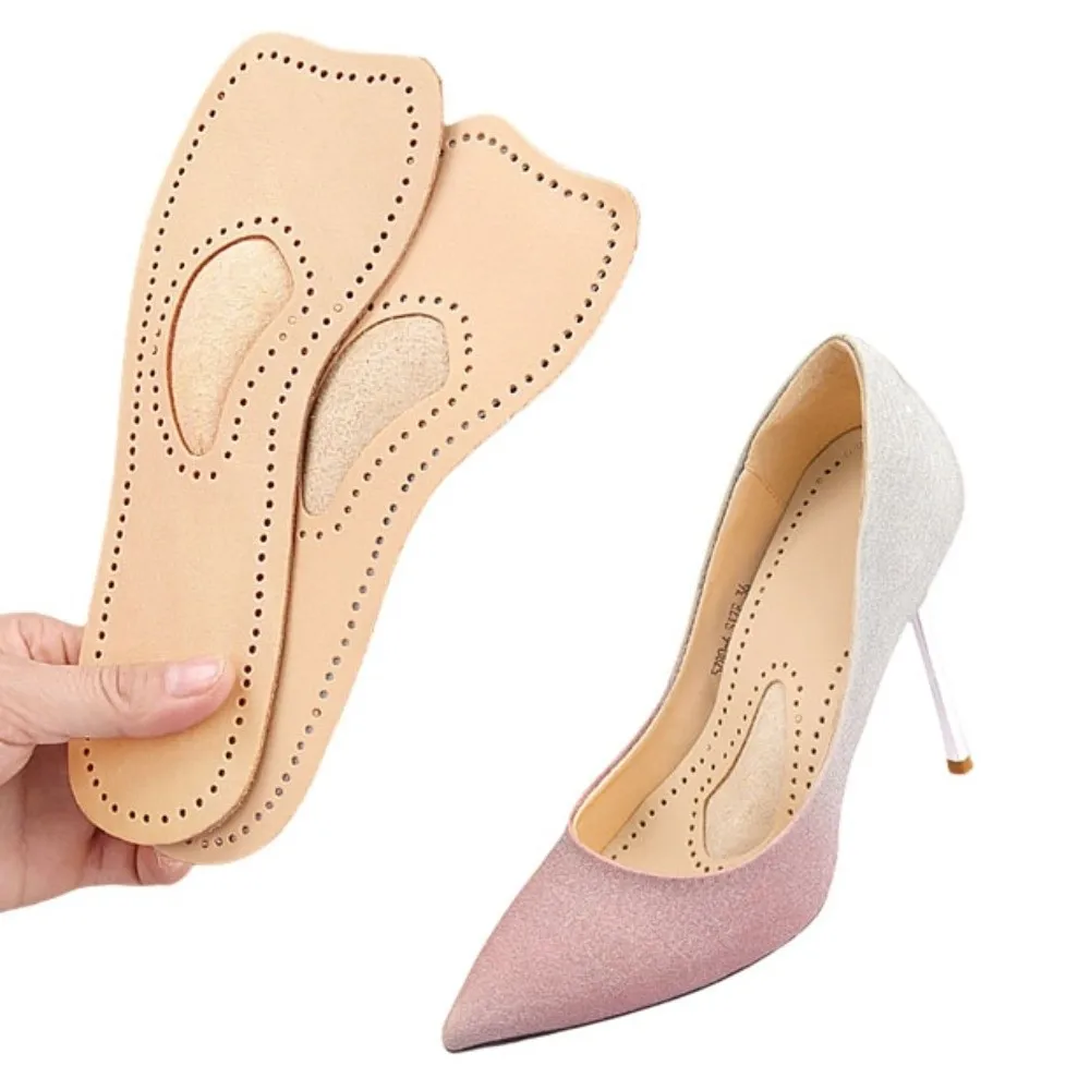 Bantalan Sepatu Sol Sandal Wanita Sol Lembut Kulit Sapi Sol Sepatu Hak Tinggi Penyerap Guncangan Sepatu Anti Selip Bantalan Stiker Wanita