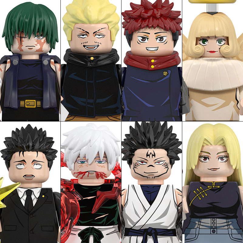 WM6200 Jujutsu Kaisen bloques de construcción Itadori Yuji Gojo Satoru Ryomen Mini accesorios de figuras de acción regalo de Navidad para niños