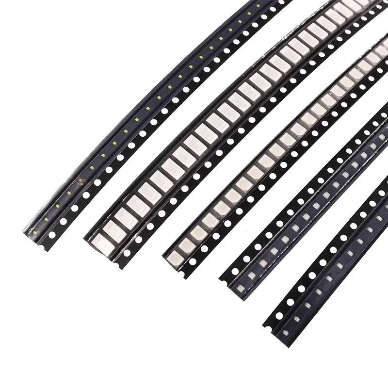 (100 pz) 3806 SMD illuminazione laterale LED giallo/blu/verde/bianco/arancione/viola/rosa/rosso perline lampada a diodi emettitori di luce