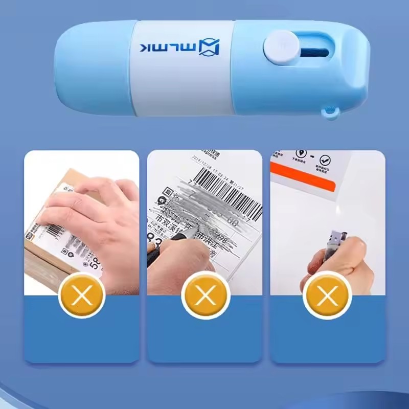 20/10ML Thermal Paper Correction Fluid with Unboxing Knife Portable Durable Thermal Paper Data Identity Protection Fluid Eraser