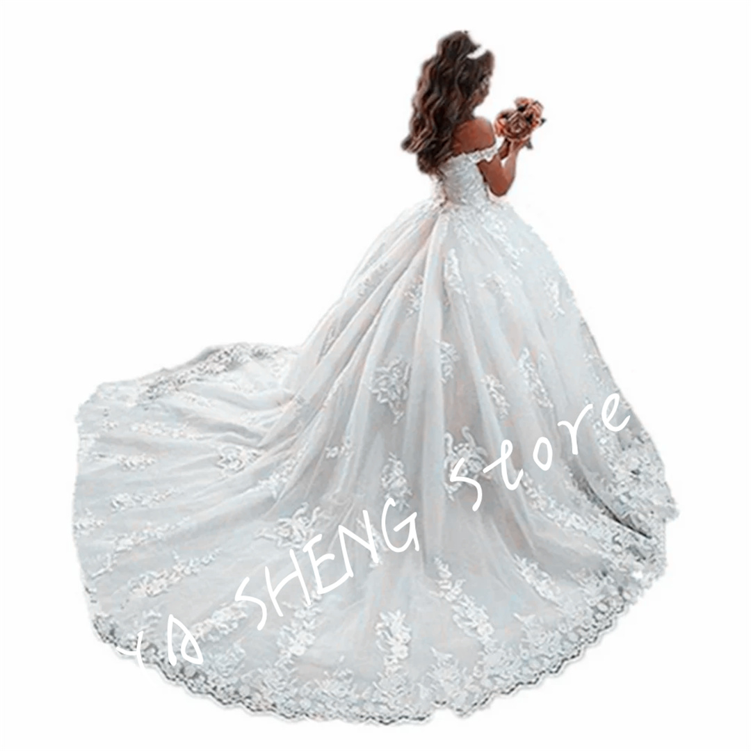 Tren de lujo con apliques de encaje para niña, vestidos de princesa sin mangas para niña pequeña, desfile, comunión, fiesta de cumpleaños