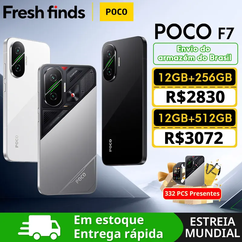 【Estreno mundial】POCO F7 5G Smartphone Snapdragon 8s Gen 4 NFC 256GB 512GB Pantalla AMOLED de 6,83 pulgadas Batería de 6500 mAh Carga de 90 W