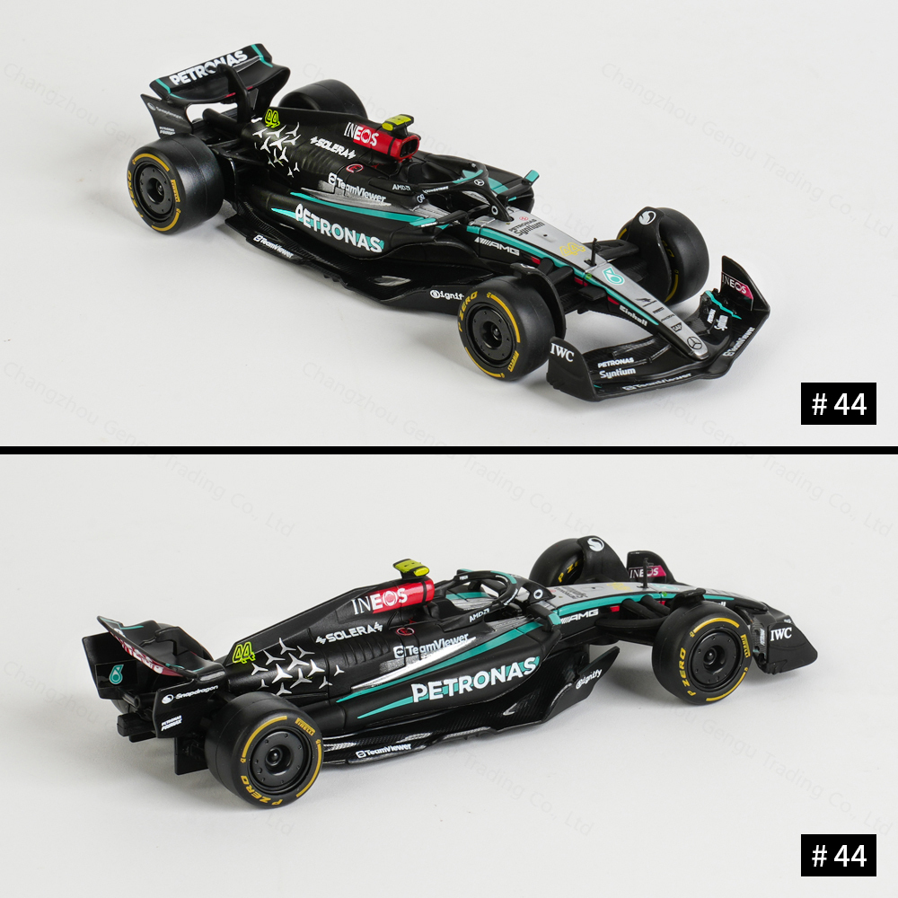 Bburago 1:43 Mercedes 2024 AMG W15 E Performance статическая имитация литья под давлением модель из сплава F1 гоночная формула автомобильные игрушки