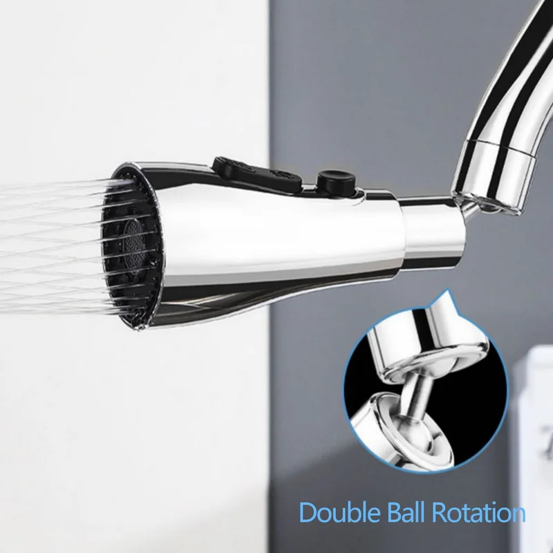 สากล 360 °   หมุนก๊อกน้ําห้องครัว Extender Aerator พลาสติก Splash FILTER อ่างล้างหน้าก๊อกน้ํา Bubbler หัวฉีด Aerator