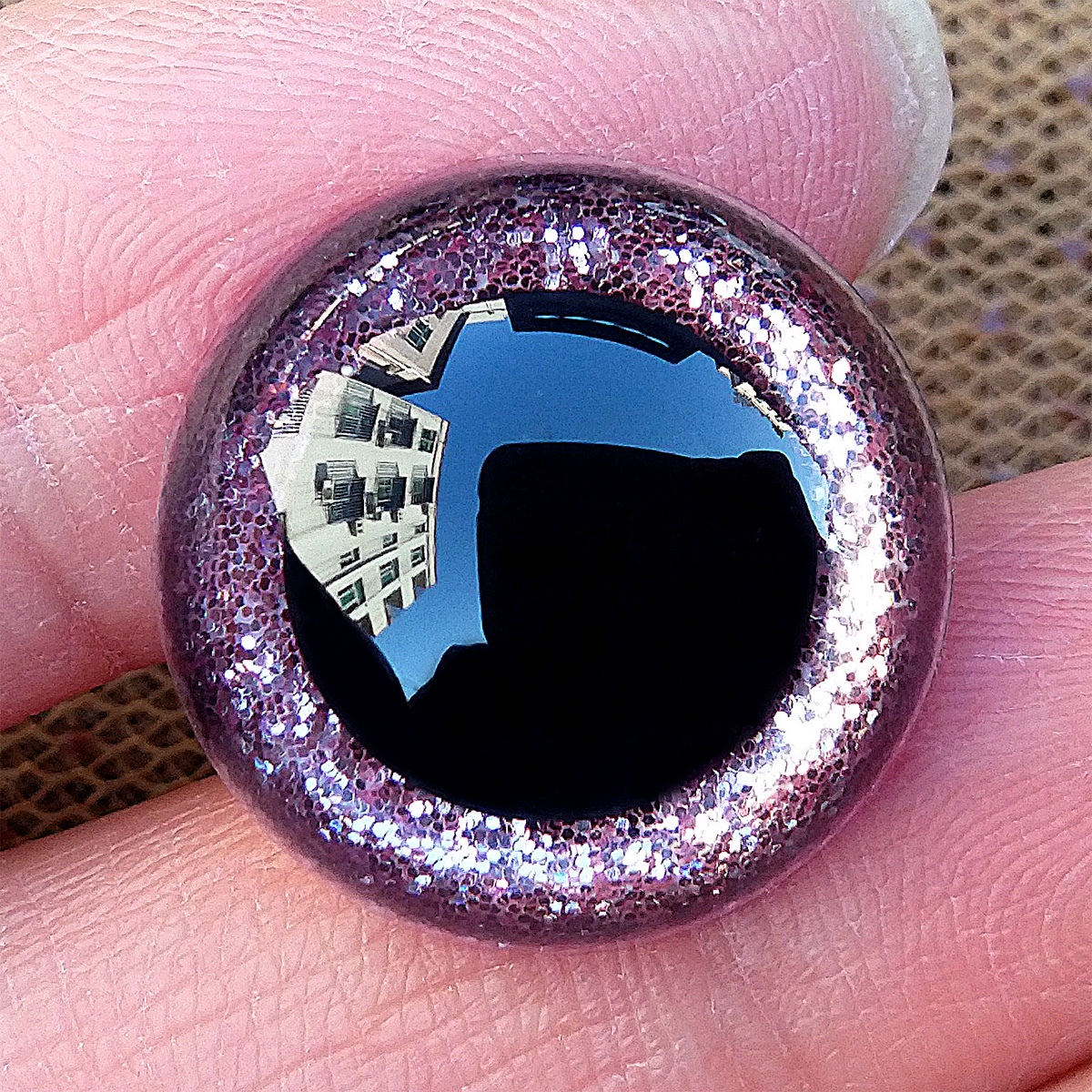 10 пар 3D пластиковых безопасных глаз с блестками для вязания крючком игрушек, большие поделки амигуруми, плюшевые вязальные куклы 9/10/12/14/16/18/20/24 мм