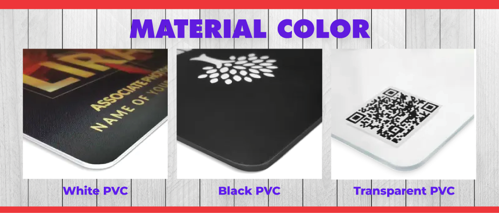 Benutzer definierte Visitenkarten Logo drucken personal isierte Mitarbeiter Student ID-Karte Visitenkarten 0,76mm Dicke hartes PVC-Material Moq 1 stücke