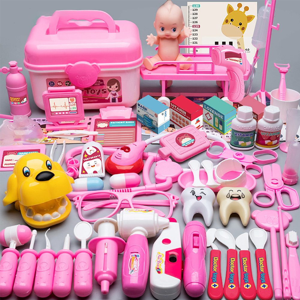 Set da gioco per bambini da dottore Simulazione Infermiera Giocattolo Accessori da dottore per bambini Giocattoli da gioco a casa Set da dottore Giocattolo regalo per bambini Ragazzi Ragazze