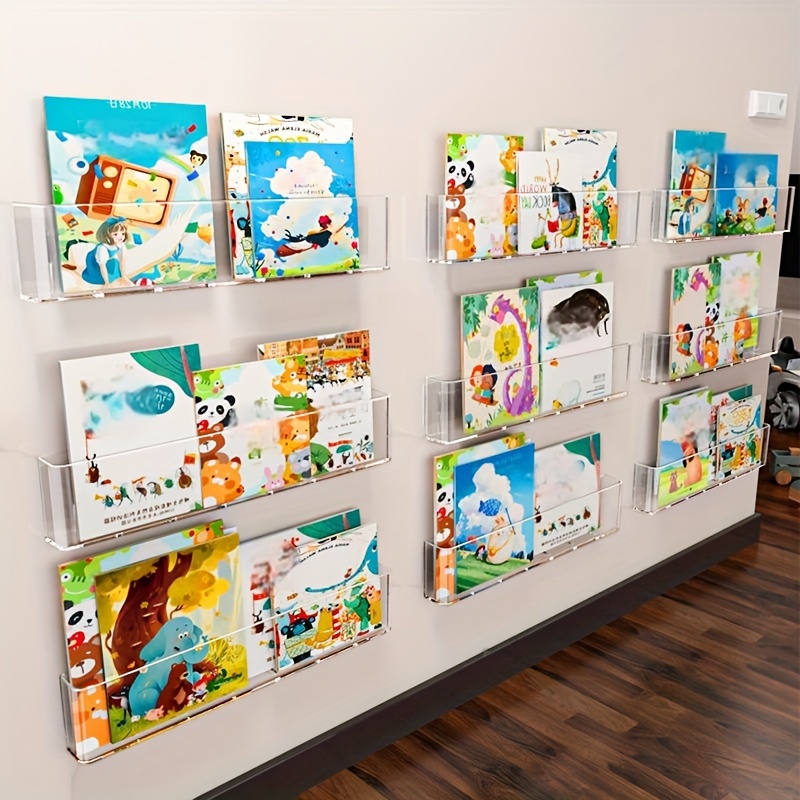 Organizer Picture Book Display Cabinet Bookshelf Children's Wall Behind the Door Reading Magazine Storage Wall Hanging Bookshelf