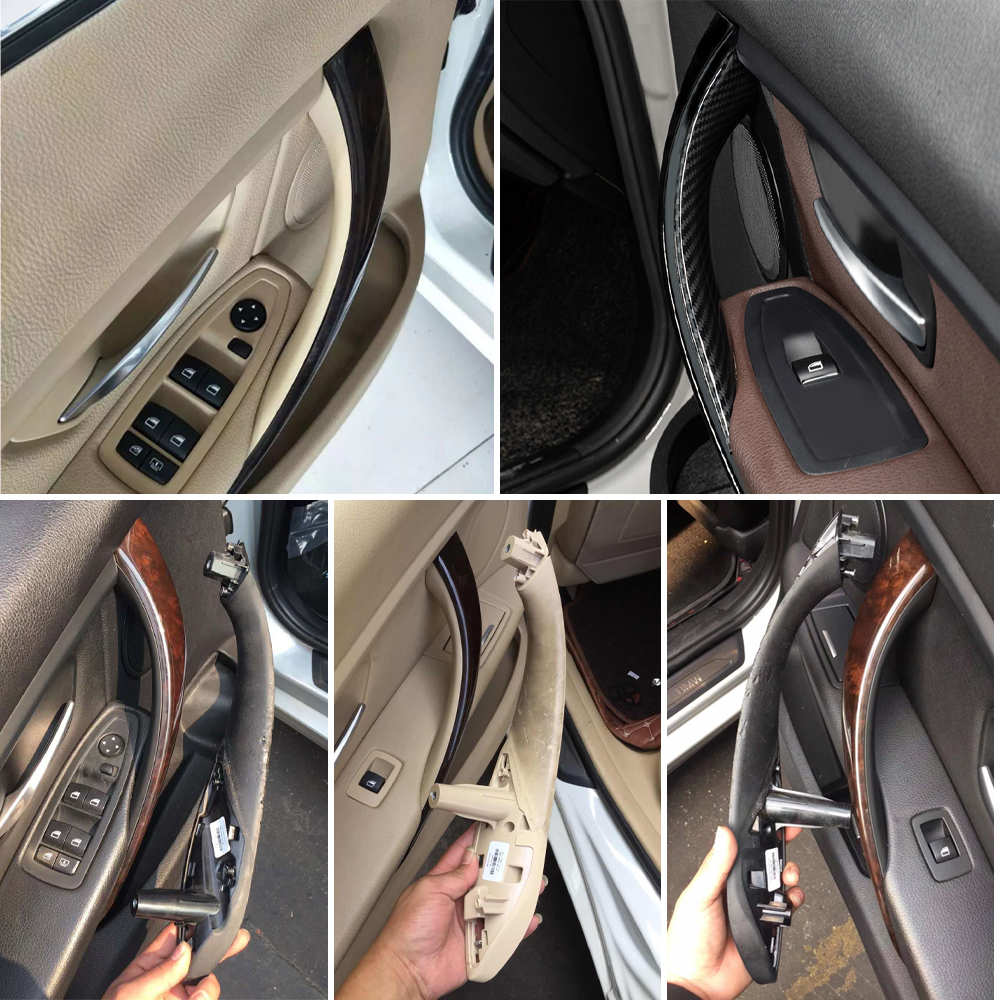 Nội Thất Trái Phải Cửa Tay Cầm Bên Trong Bao Da Viền Cho Xe BMW 3 3GT Bộ 4 F30 F31 F32 F33 F34 F35 f36 F80 F82 F83 2012-2018