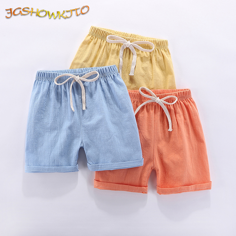 Quần Short Bé Trai Trẻ Em Quần Short Màu Kẹo Bé Gái Trẻ Em Đi Biển Mùa Hè Rời Quần Short Quần Âu Cotton & Lót Thoải Mái 2-10Yrs Nóng