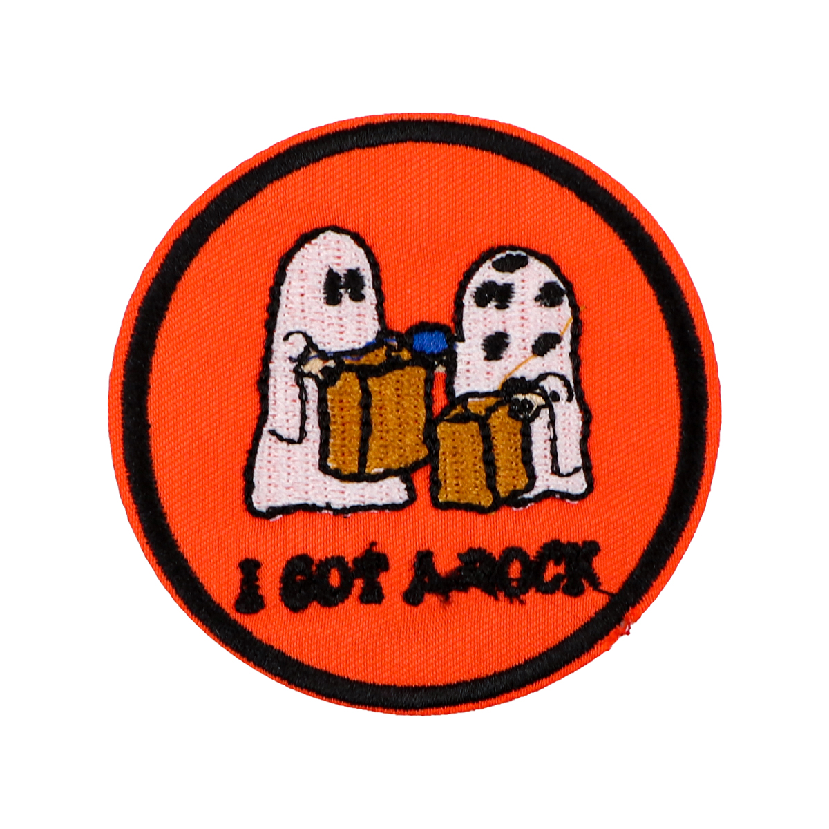 Parches bordados con cita de fantasma para ropa, insignia DIY, parches para planchar, pegatinas de apliques para ropa