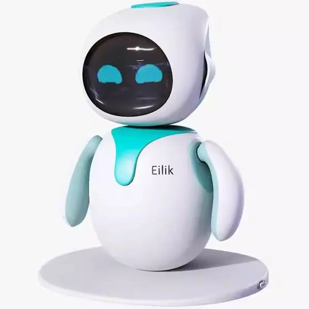 Emo robô inteligente eilik inteligente ai robôs interativos acompanhar voz espanhola eletrônico mini desktop emo robô presente de natal