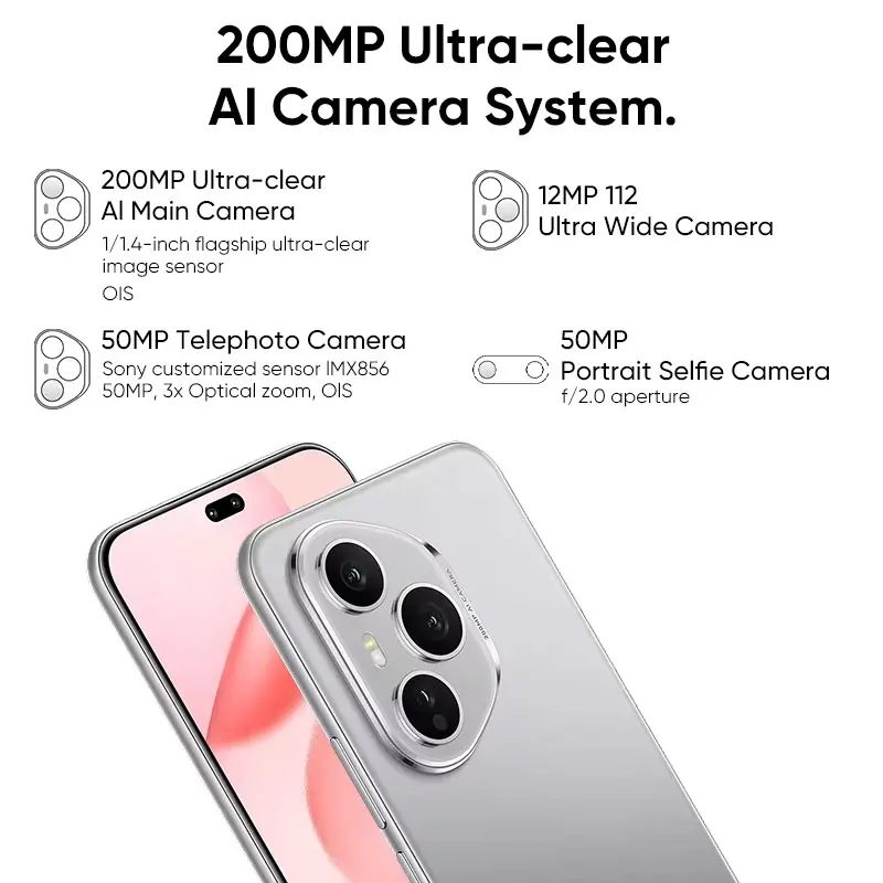 HONOR 400 Pro Global Version 5G Smartphone Snapdragon 8 Gen 3 6.7'' AMOLED Screen 6000mAh Battery 100W Wired 50W Wireless e-SIM