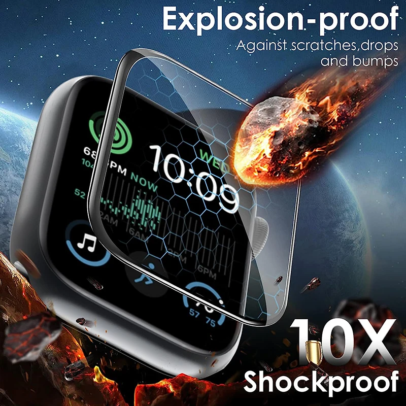 フル曲面スクリーンプロテクター Apple Watch Ultra 3 49 ミリメートルガラスではない保護 Iwatch シリーズ 10 9 8 7 6 5 SE 46 ミリメートル 41 ミリメートル 45 ミリメートル