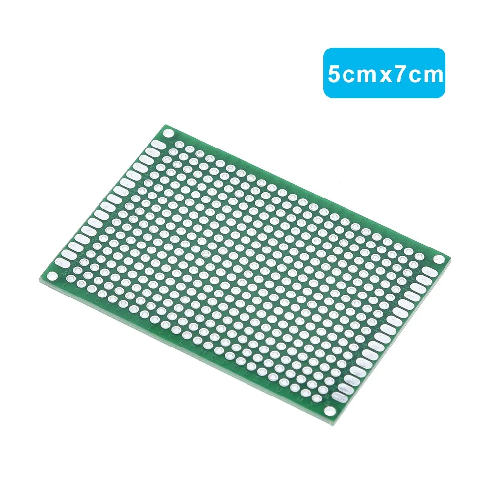 TZT 4pcs 5x7 4x6 3x7 2x8cm double Side Copper prototype Universal Board Fiberglass board for Arduino
