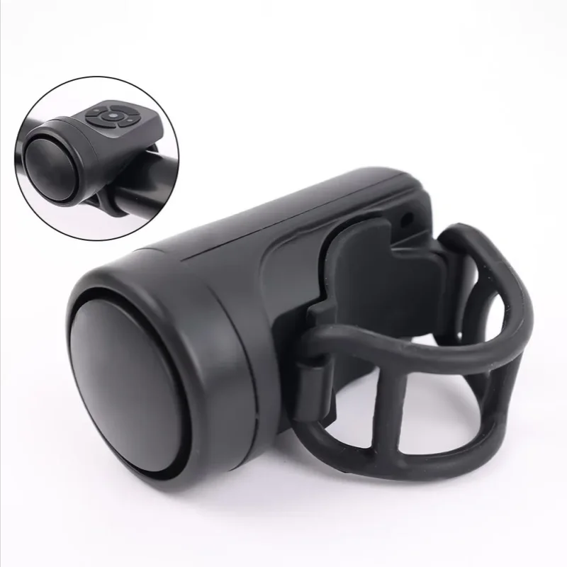 จักรยานกระดิ่งไฟฟ้าจักรยาน USB ชาร์จฮอร์น MTB จักรยานเสือภูเขาคําเตือนความปลอดภัยแหวนกระดิ่งกันน้ําขี่จักรยานอุปกรณ์เสริม