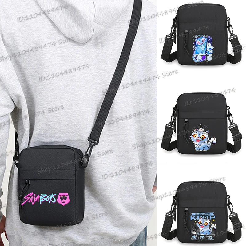 Bolso cruzado tendencia personajes de Anime bolso de hombro Oxford estilo coreano bolso de teléfono para estudiantes bolsos de compras simples monederos