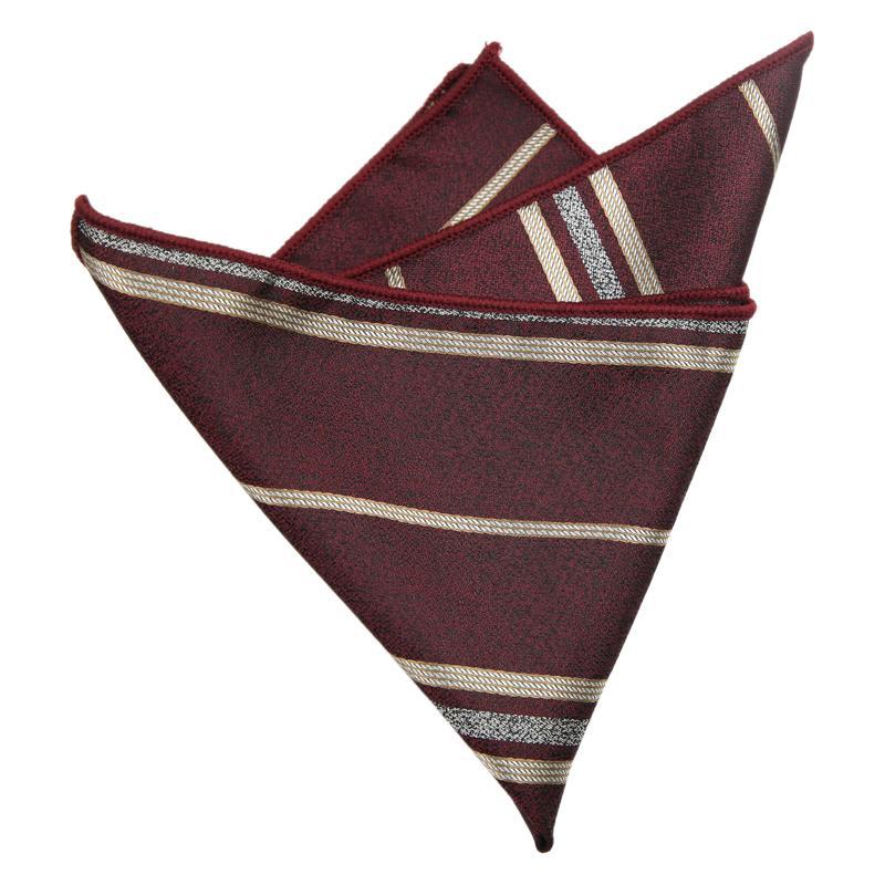 24 cm Nieuwe Trendy Polyester Geweven Pochet Voor Mannen Luxe Marine Gestreepte Plaid Zakdoek Bruiloft Tuxedo Accessoires