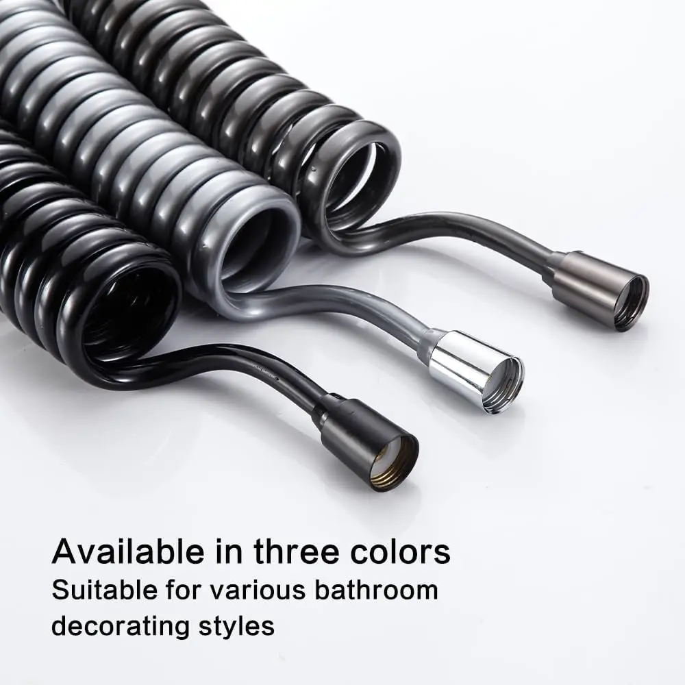 New 1.5/2/3/5M Spring Flexible Retractable Hose For Shower Head Toilet Bidet Pipe Plumbing Bathroom Spiral Flexible Shower Hose