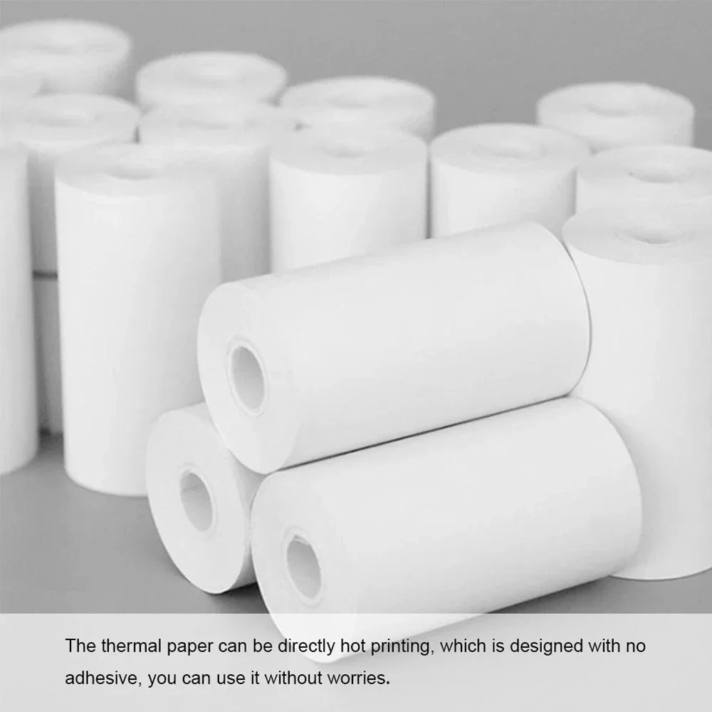 10 Rolls Children's Camera Paper Refill Print Paper Film Coreless Thermal Print For 57mm Portable Cash Registers Mobile Printer