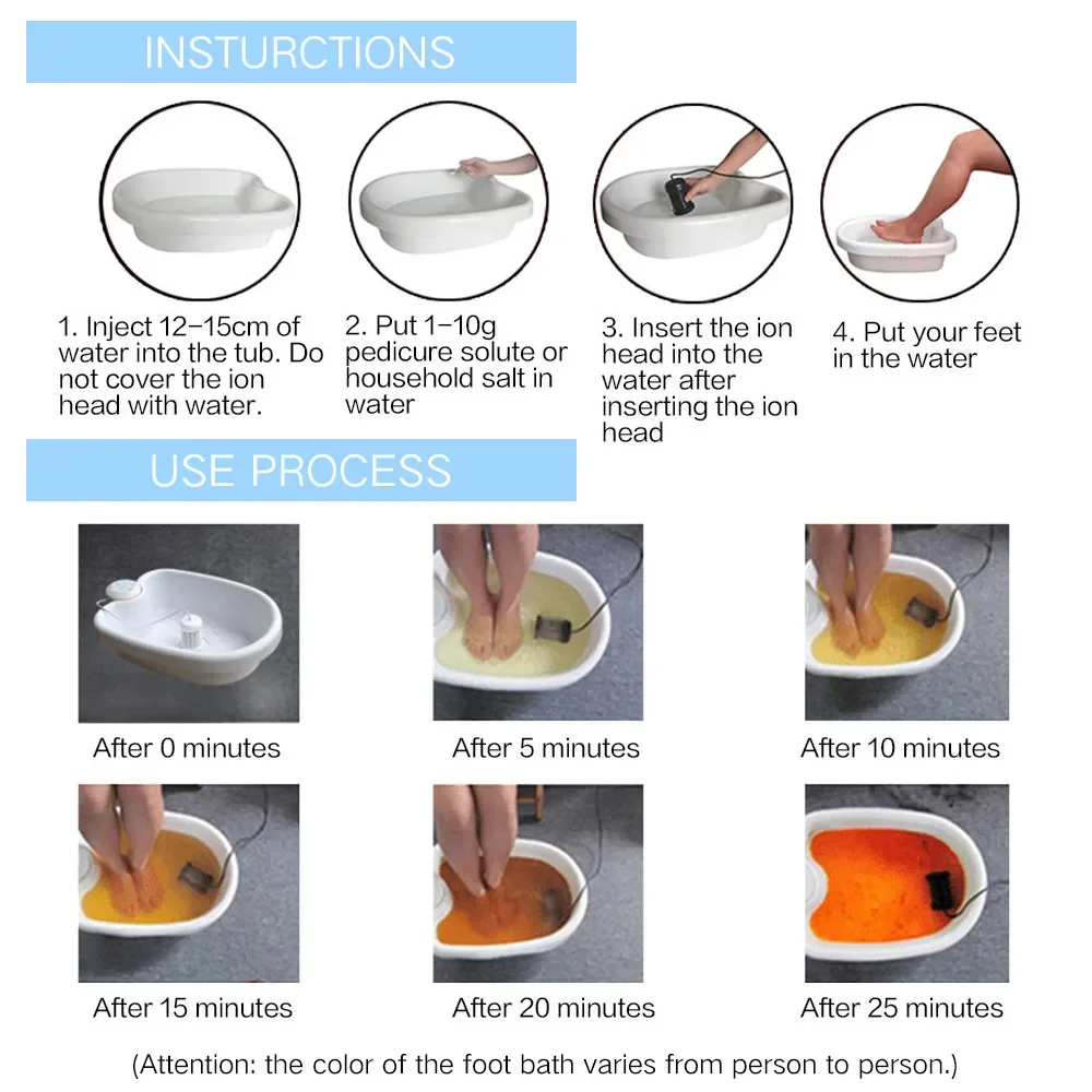 Detox Ionic สปาเท้า Bath เครื่อง MINI Foot Bath Ion Detoxifier ทําความสะอาด Footspa Vibrat Whirlpool Care อาร์เรย์ Aqua Health Therapy