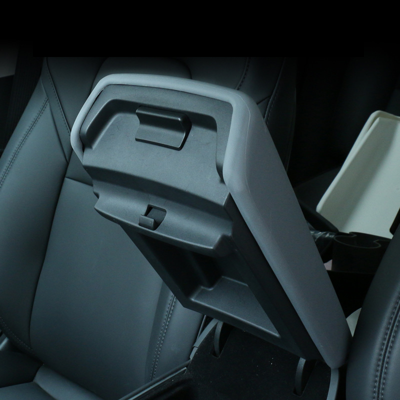 Caixa de apoio de braço capa protetora para tesla modelo 3 2023 modelo y hw4.0 tpe caso console central braço resto tampa auto almofada acessórios