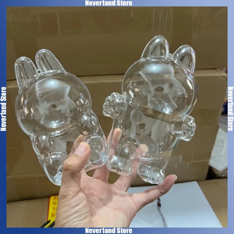 Labubu โปร่งใสป้องกันตุ๊กตาของเล่นฝาครอบ Labubu I II ตุ๊กตาจอแสดงผลกระเป๋า Mini แบบพกพากล่อง