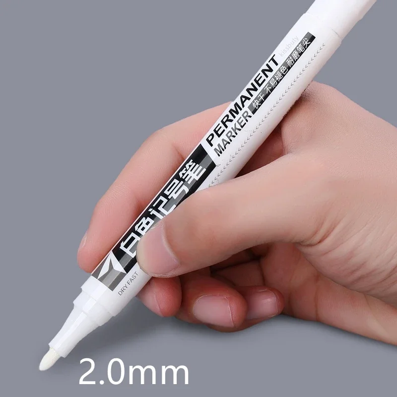 1/3/5 stücke Weiß Marker Farbe Stifte Wasserdichte Gummi Permanent Marker Stift Auto Reifen Lauffläche Umwelt Reifen malerei Graffti