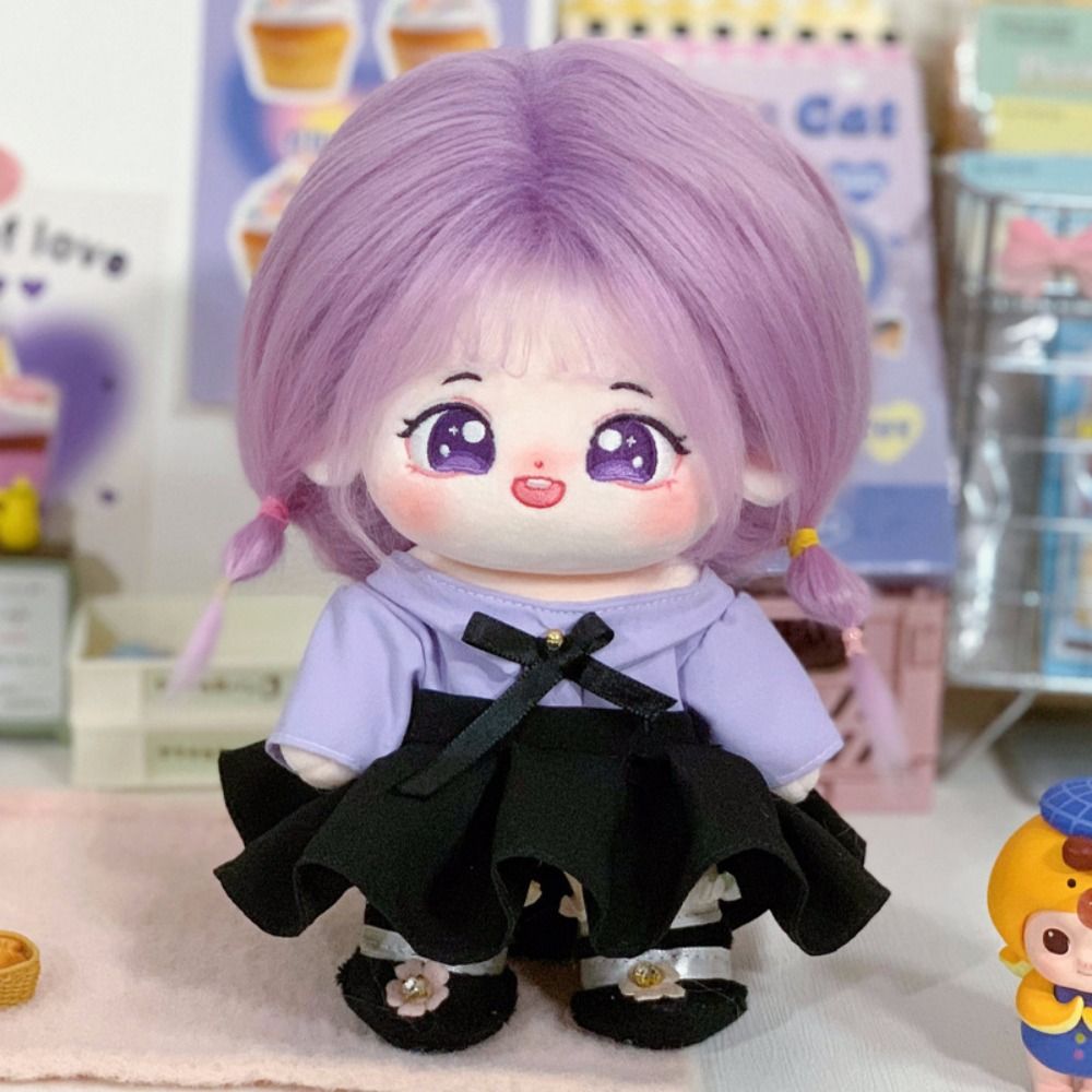 Хлопковые кукольные Платья 20 см, плюшевые куклы, одежда, юбка с повязкой на голову, аксессуары, платья, юбка для кукол EXO Idol, украшение