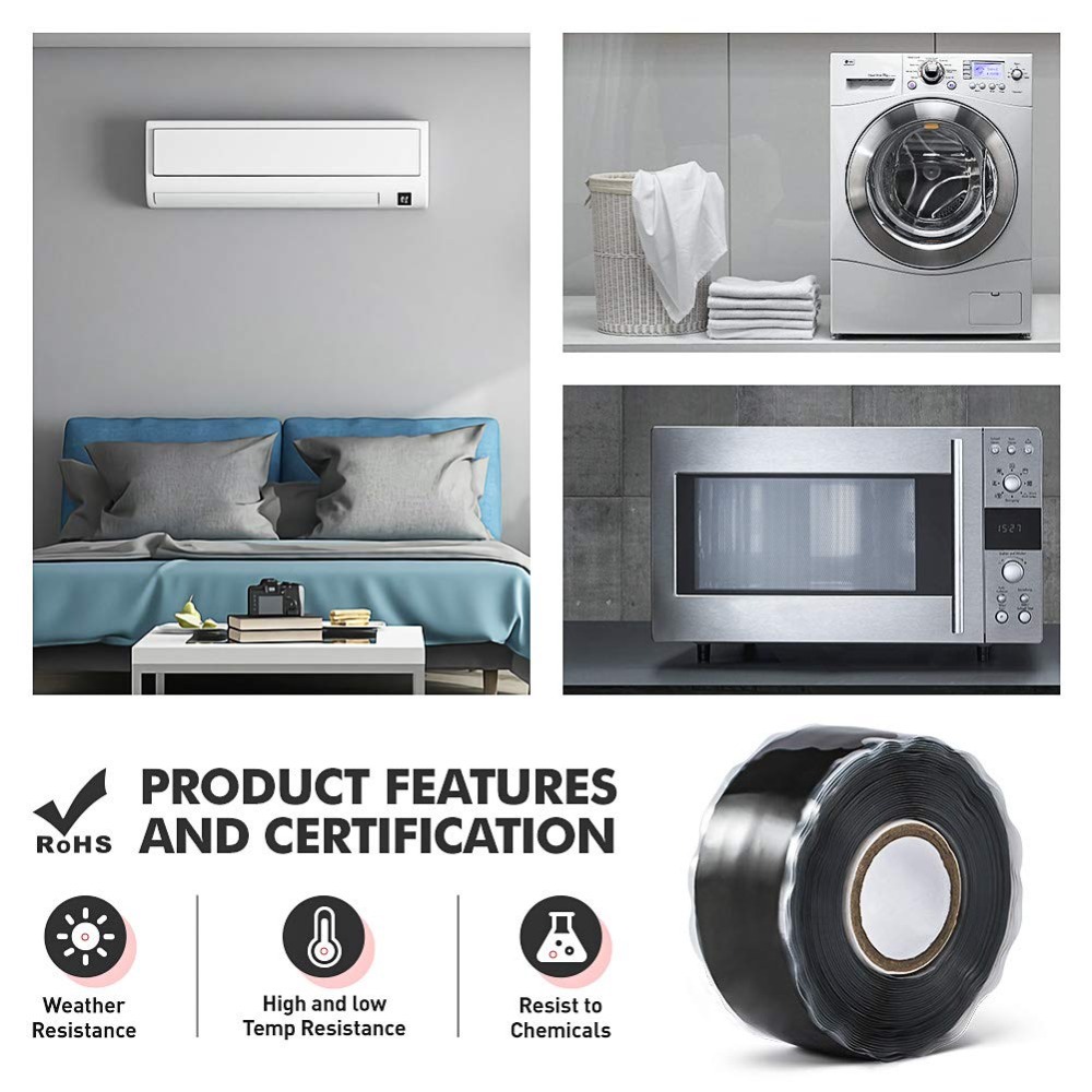 Self-adhesive Waterproof Tape Patch Bond Seal Repair Stop Leak Proof Adhesive Tape For Bathroom Kitchen Shower Water Pipe Tape