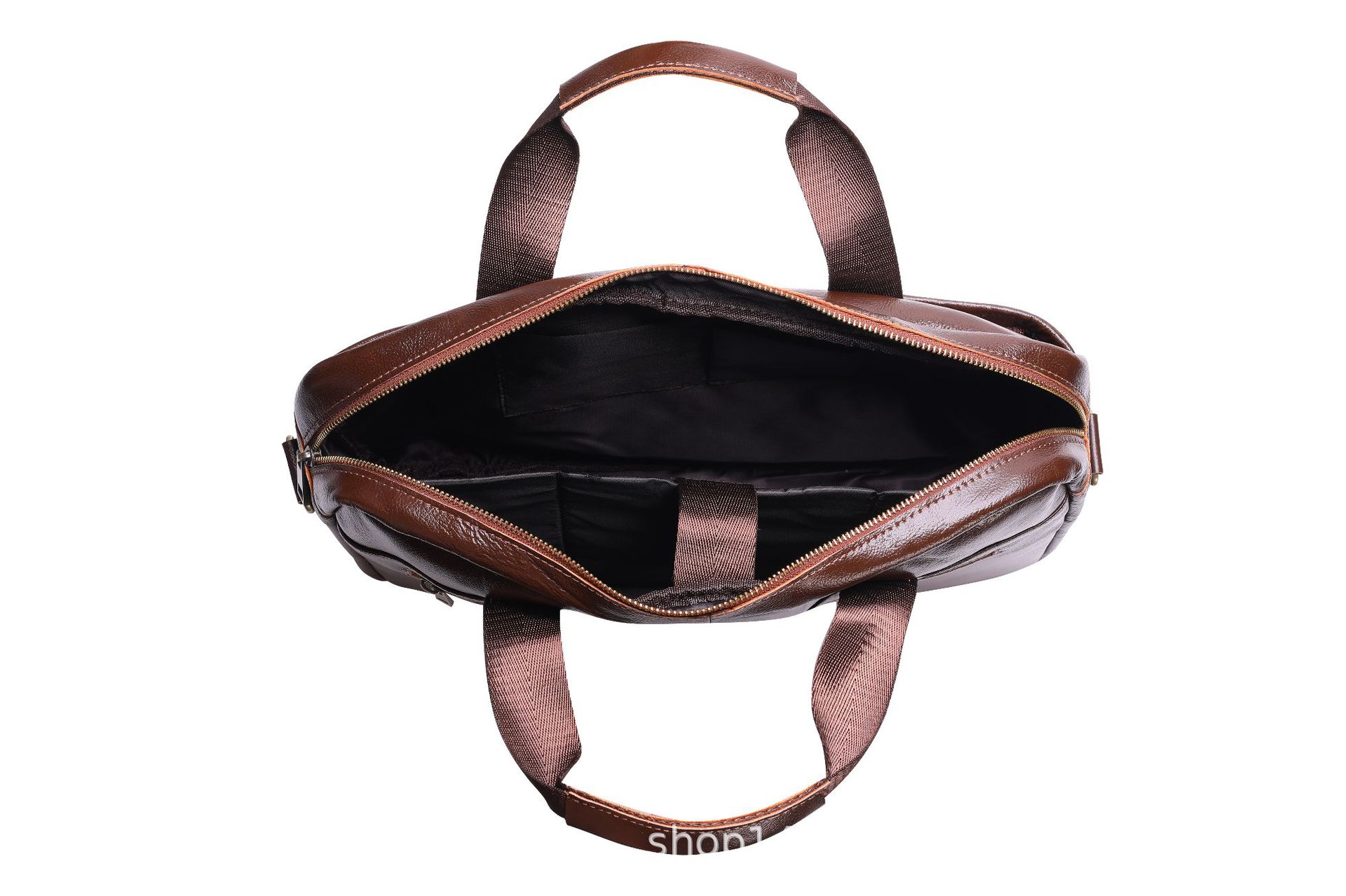 Bolso para portátil de cuero genuino para hombre, maletín ejecutivo para documentos, bolso de negocios, 14 pulgadas