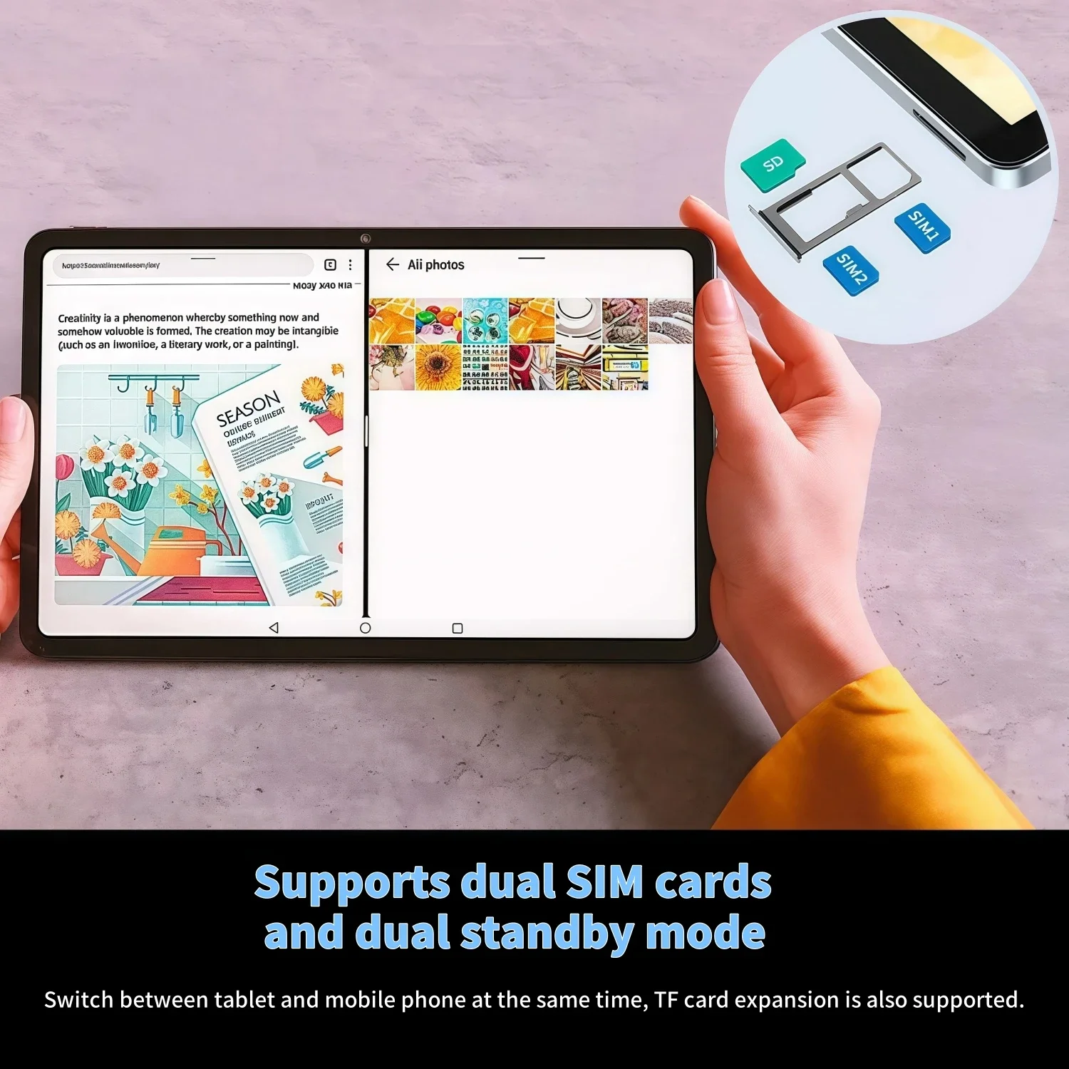 2025 Brand New Original PAD 7S Pro Android 14 Snapdragon 8gen2 Tablets 20000mAh 11 Polegadas HD 22GB + 2TB 5G Dual SIM Wifi Tablet PC