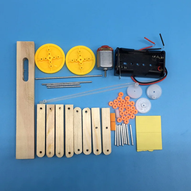 Children's Educational Set STEM Physics Assembling DIY Kit Science Experiment Crawling Robot Spider Electronic Educational Toy