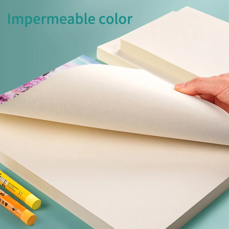 กระดาษ200GSM สีน้ำมันสีพาสเทลวาดภาพสีน้ำมันกระดาษเปล่าภาพวาด A4ชอล์กภาพวาดสีน้ำมันกระดาษเปล่าแบบพิเศษกระดาษแข็งปราศจากกรด