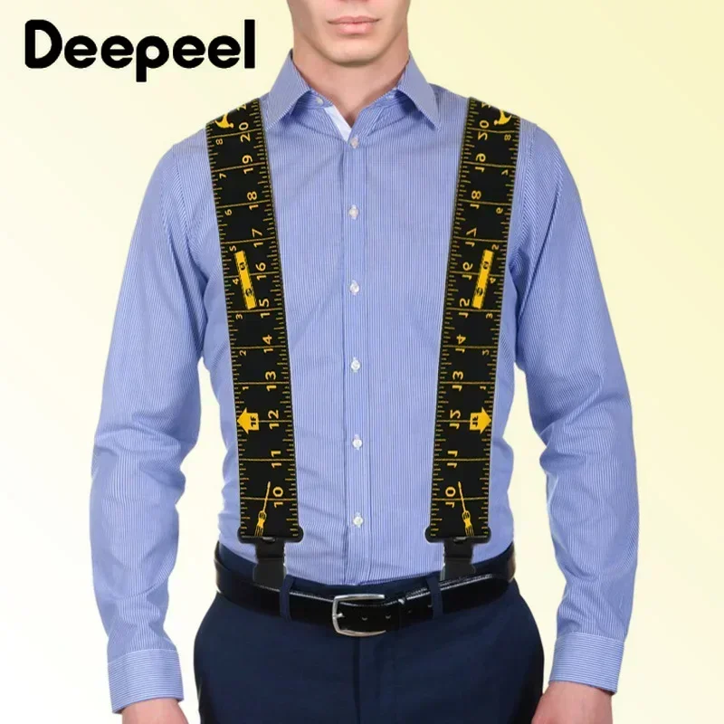 1Pc 5*120cm mannen Volwassen X-type 4 Clips Hoge Elastische Jarretel Verstelbare Zware Bretels riem Bretels Mannelijke Jockstrap
