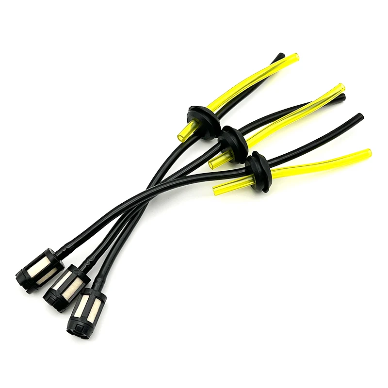 Accesorios de herramientas eléctricas de jardín, manguera y filtro de combustible de gasolina de 3 piezas para desbrozadora de gasolina, cortadora de césped