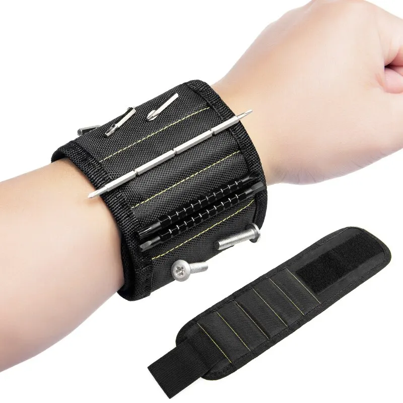 Multifunctionele magnetische polsband Schroef opbergtas Draagbare elektricien Polsbeschermer Oxford stoffen gereedschapsset Stevig en duurzaam