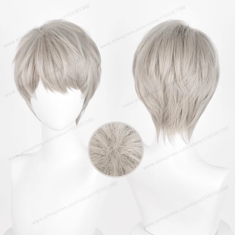 愛とディープスペースラファエルゼインザビエルコスプレウィッグ 30 センチメートルショートヘアアニメウィッグ耐熱合成ハロウィンパーティーウィッグ