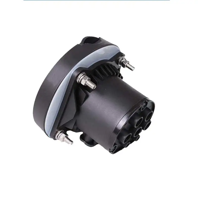 Erobot タイプ 2 インレットソケット AC 1 相 3 相 IEC 62196-2 32A メスソケット 4 点固定 AC 電気自動車充電ステーション