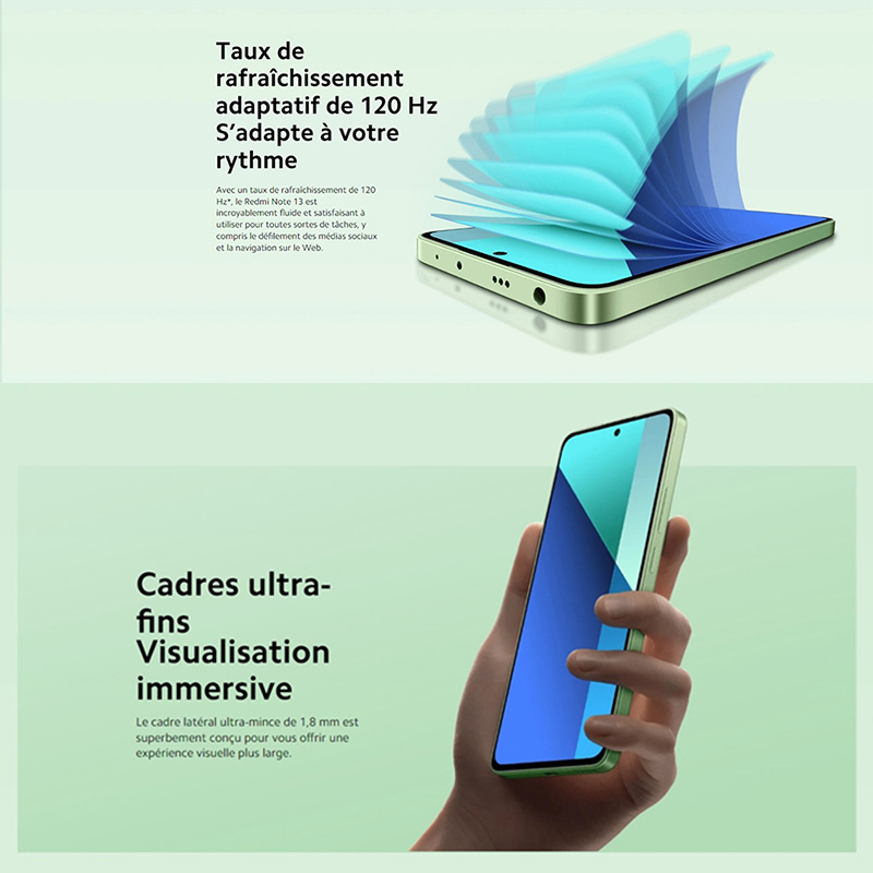 Xiaomi redmi note 13 4g, handy, nfc, snapdragon®685 mobile Plattform, 5000mAh,33W Aufladen, 108 MP Kamera