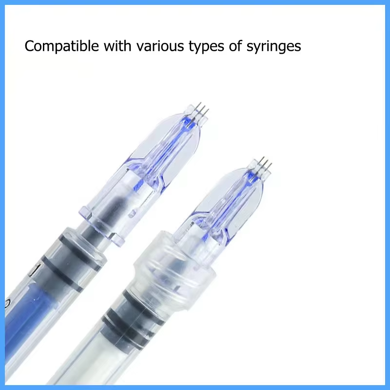 Nano Soft Microneedle 34G 0,6/1,0/1,2/1,5 3 Pins um den Augen Hals Einweg-Einzelverpackte Kristall-Mehrnadel