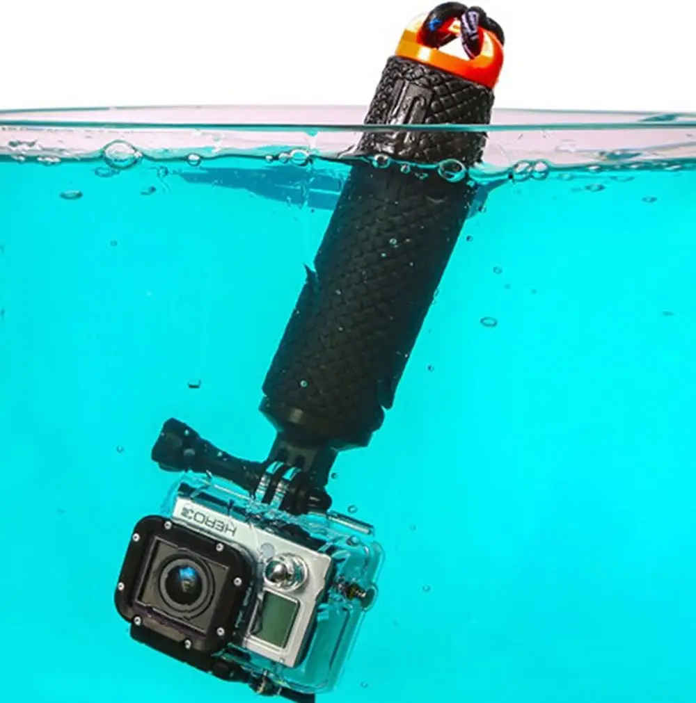 Empuñadura flotante para Gopro Hero 8, 7, 6, 5, 4, 3, Xiaomi Xiomi Yi 2, 4 K, 4 K, Cámara de Acción