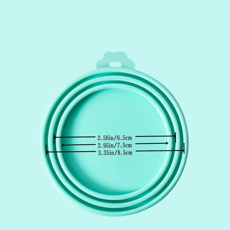 1 tampa de lata de silicone reutilizável para animais de estimação sem Bpa, adequada para latas de cães e gatos da maioria dos tamanhos – mantém alimentos frescos e evita odores bacterianos